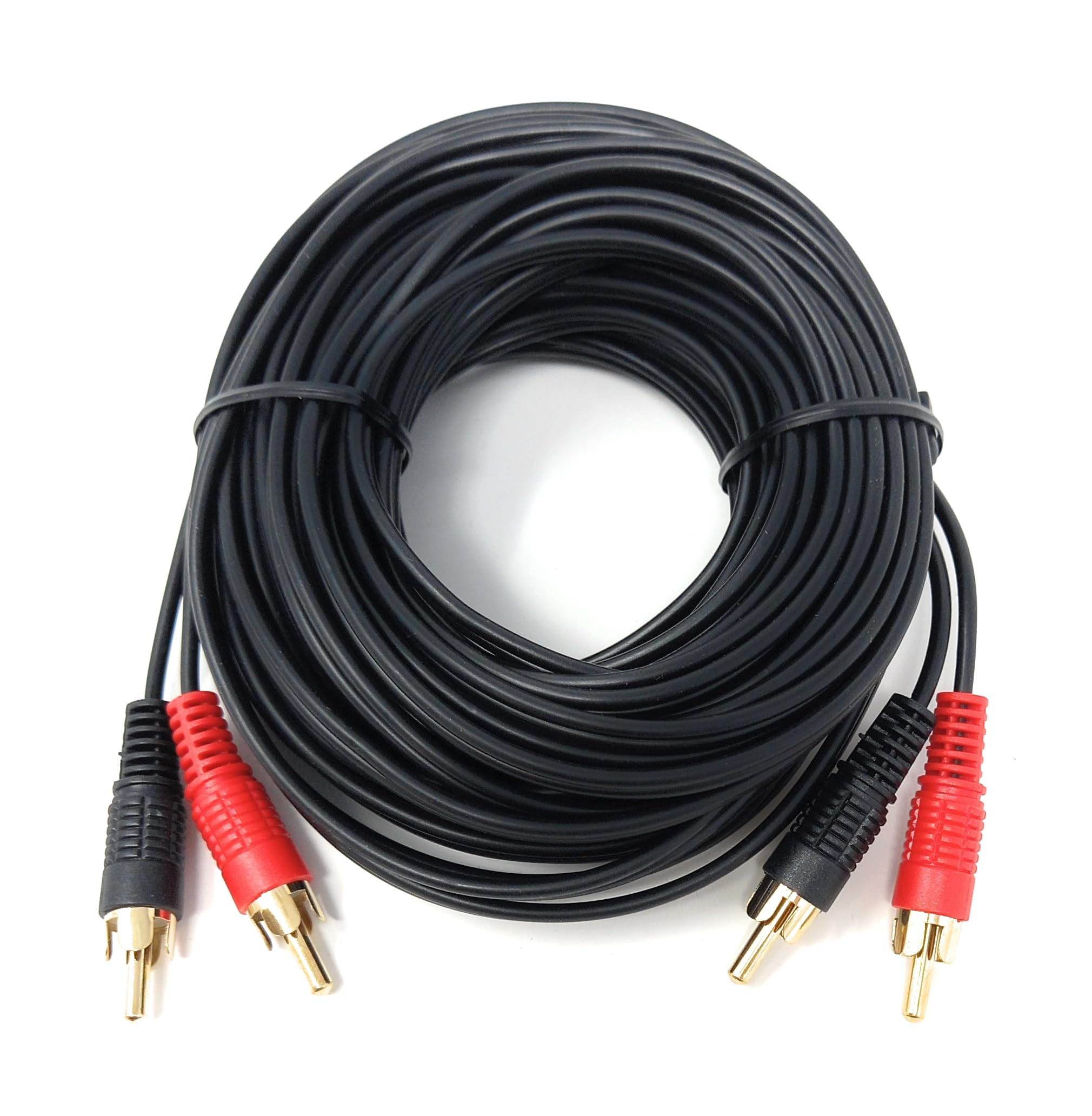 DRUT RCA to RCA Phono Twin Jack to Jack Stereo Audio Cable Lead Cord Compatible With CD/DVD/Amplifier/Hifi/DJ Mixer/Turntable