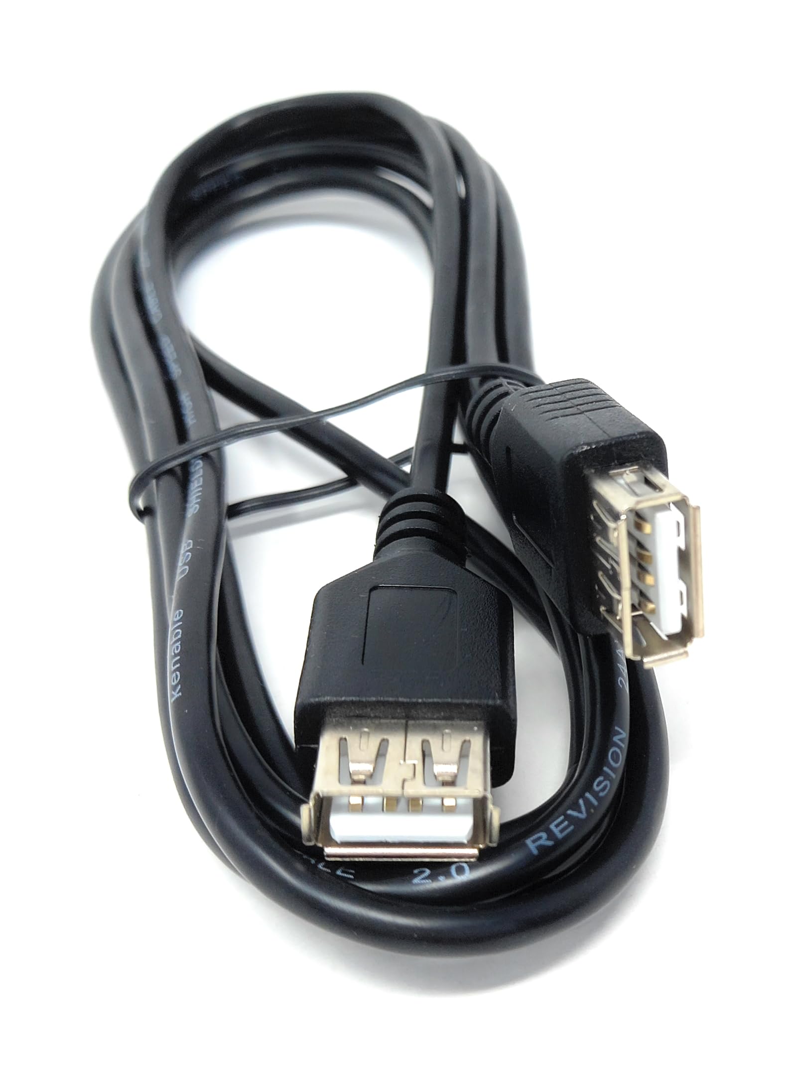 DRUT 1.6m USB 2.0 Female to Female Cable, Socket to Socket Extension 24AWG High Speed Lead, Gender Changer 5.5ft