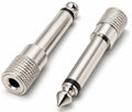 DRUT 6.35mm Mono Jack Plug to 3.5mm Stereo Socket Adapter Cable Converter Audio Adapter