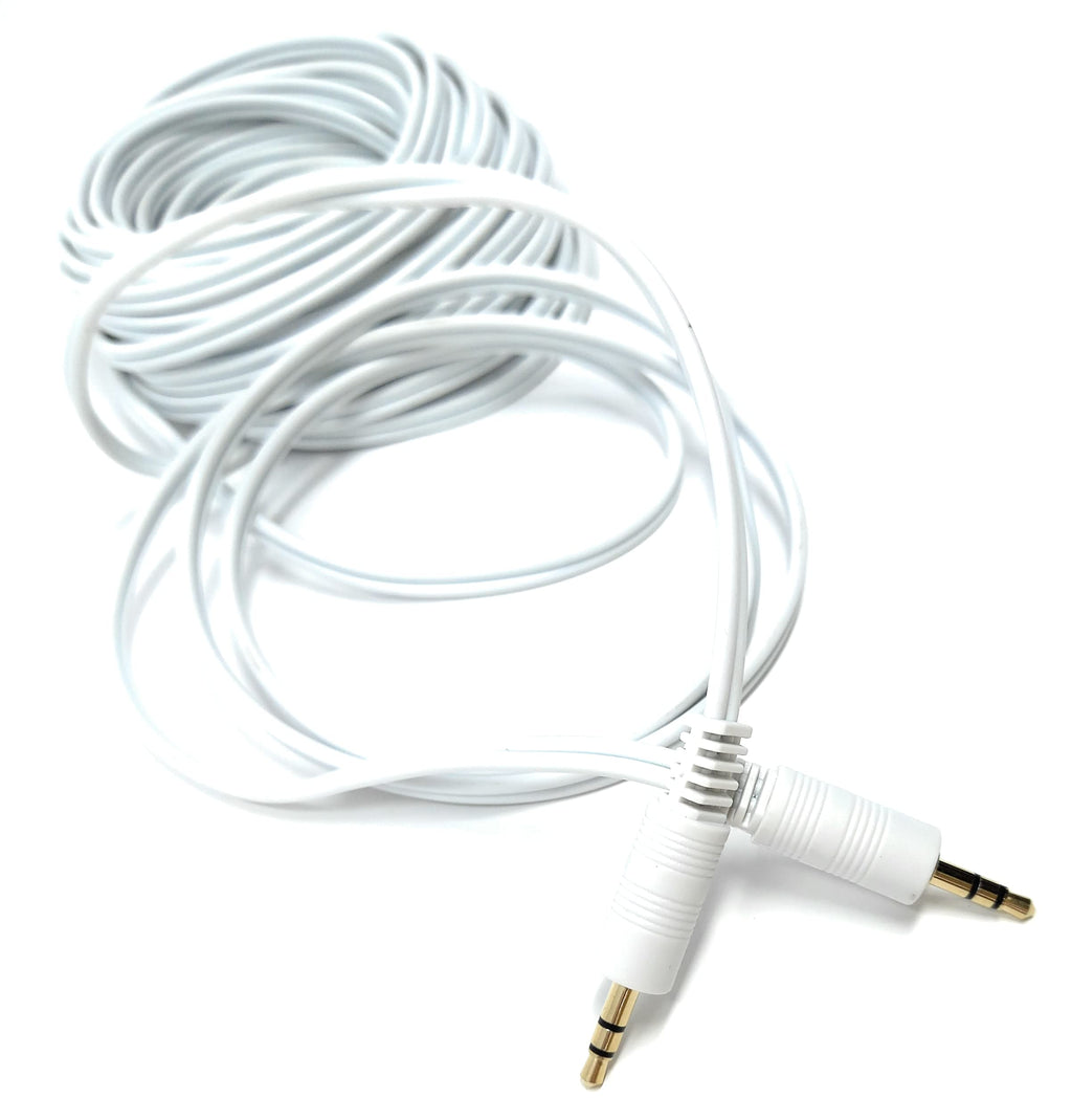 DRUT 3.5mm to 3.5mm Stereo Audio AUX Cable Gold Connectors, Small 3 pin Jack to Jack Speaker Lead