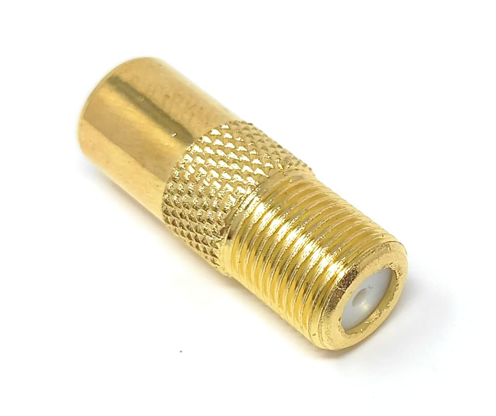 DRUT TV RF Male to F Type Screw Connector Socket Aerial Coax Adapter Coaxial Plug