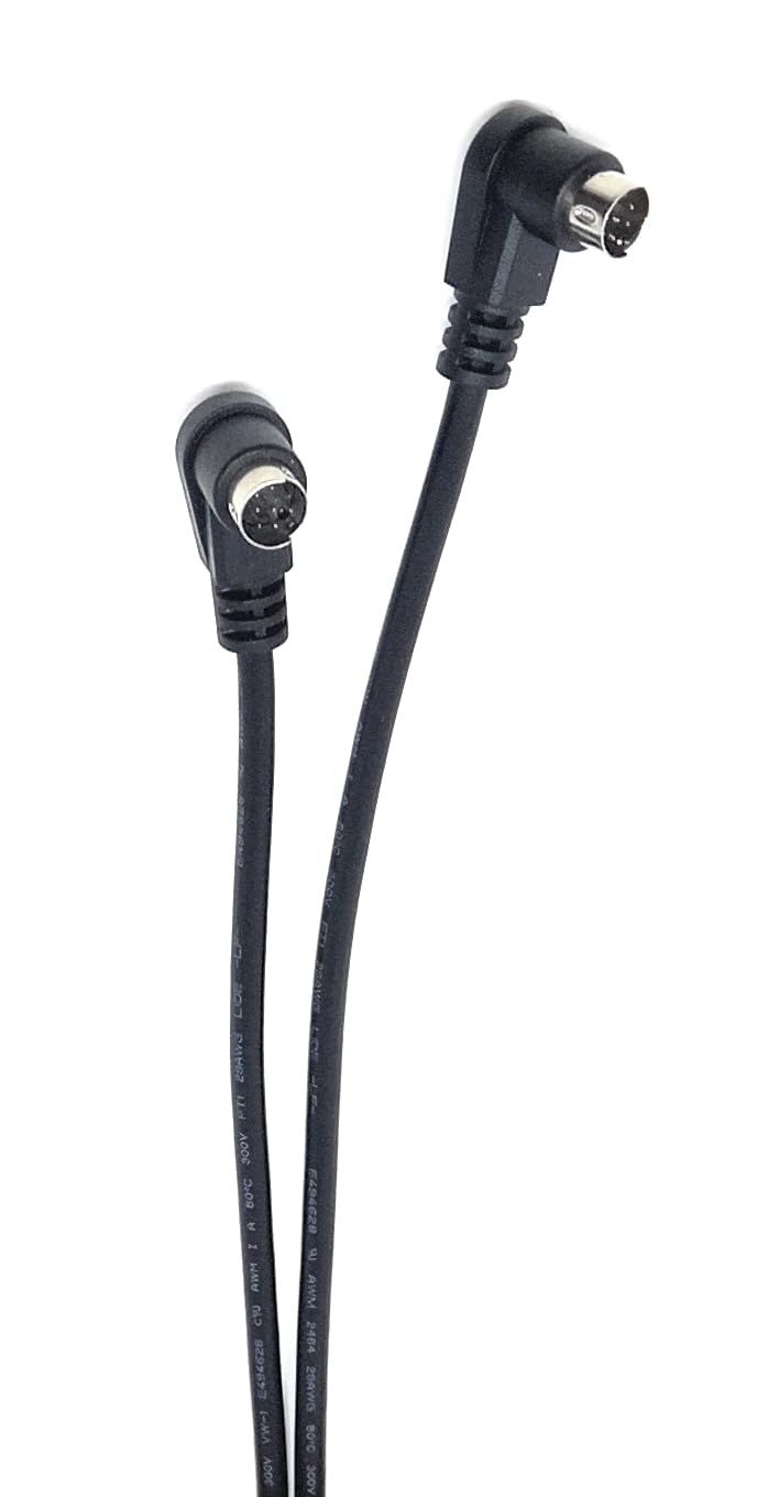 DRUT 1m 8 Pin Mini Din Plug Audio Cable Lead For Dual DJ CD Player, Electronic Music Machines, Instruments 3.3ft