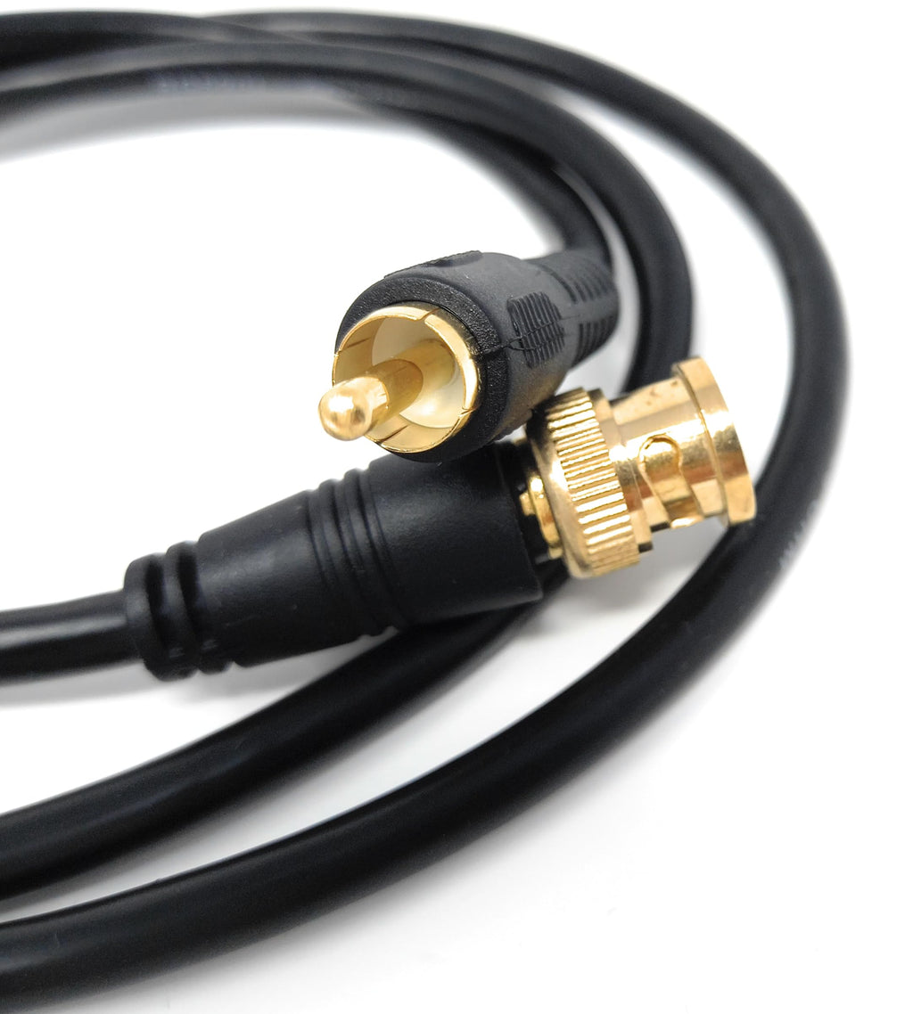 DRUT BNC to RCA Phono Plug CCTV Cameras Coax Male to Male 75R Video Cable Lead
