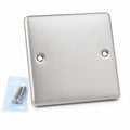 Single Gang Blanking Plate, Wall Faceplate, Cover for Electrical Sockets, Screws Included