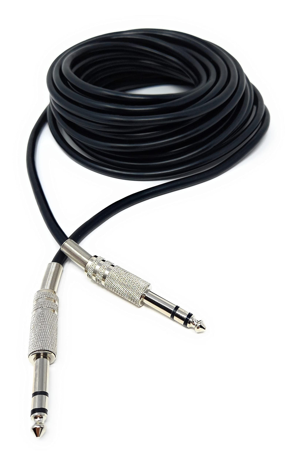 DRUT 6.35mm Male to 6.35mm Male Stereo Audio Cable, 1/4" TRS Connectors For Professional Music Instruments & Home Audio