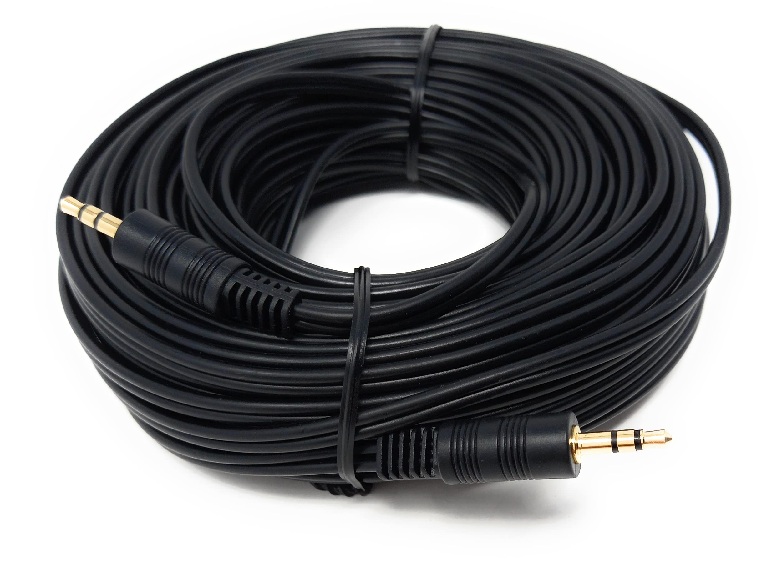 DRUT 3.5mm to 3.5mm Stereo Audio AUX Cable Gold Connectors, Small 3 pin Jack to Jack Speaker Lead