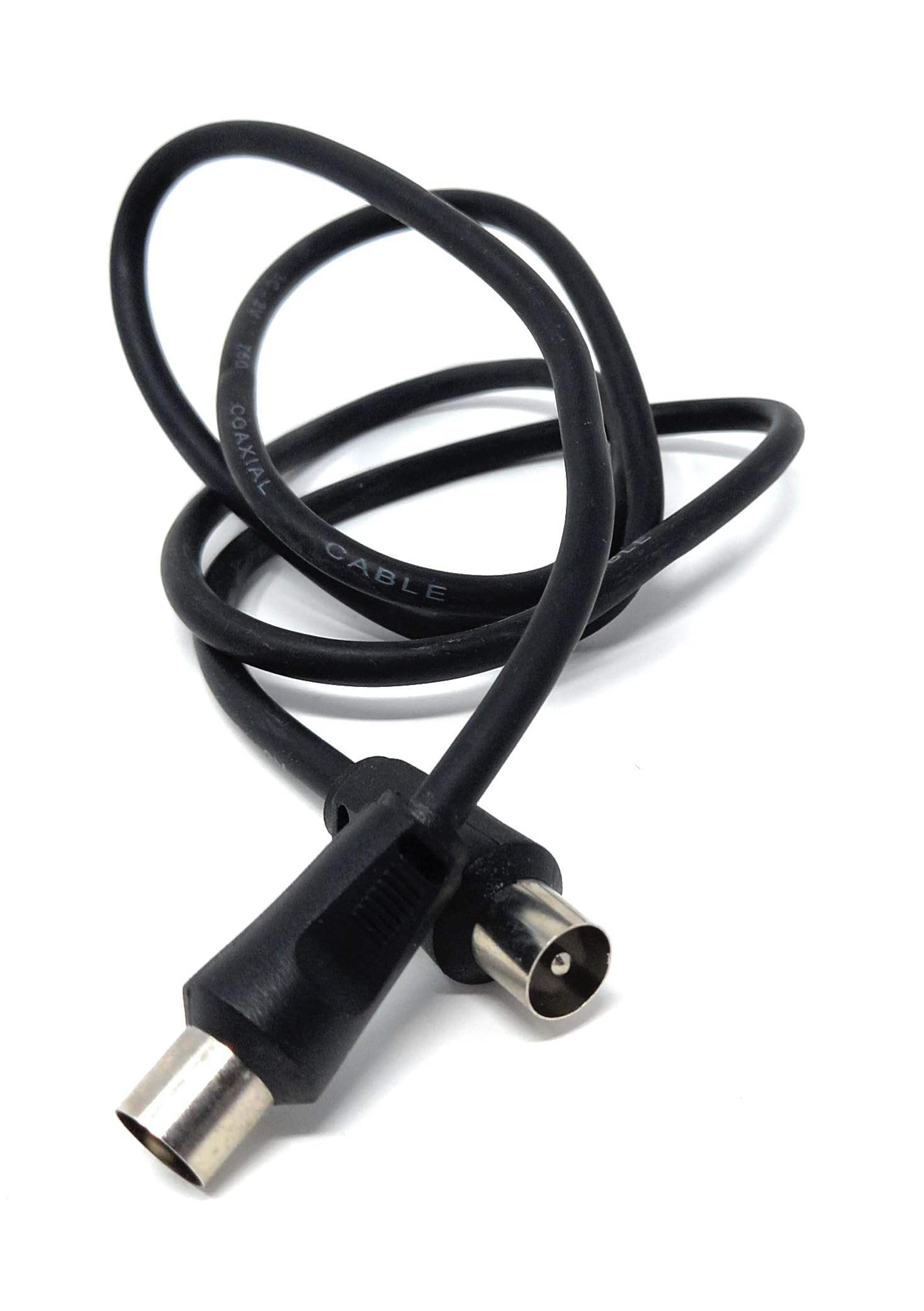 DRUT TV Male to Male Plug Coaxial Cable RG6 Aerial Digital Antenna RF Fly Lead Cable