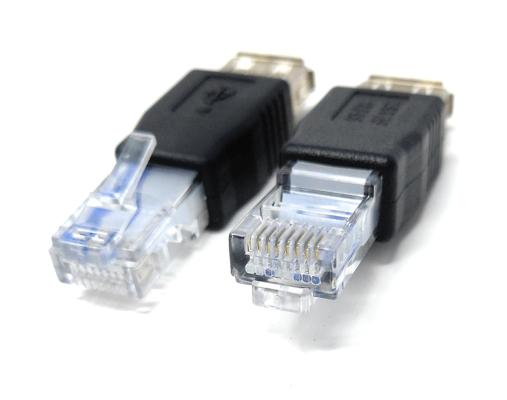 RJ45 to USB 2.0 Female Adapter, USB Female to LAN RJ45 Male Ethernet Network Adapter (10/100Mbps)