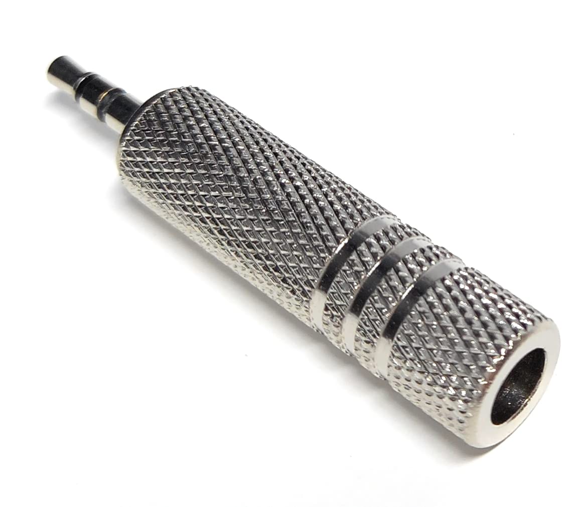 DRUT 6.35mm Stereo Socket to 3.5mm Stereo Jack Cable Extension Adapter, Male to Female description