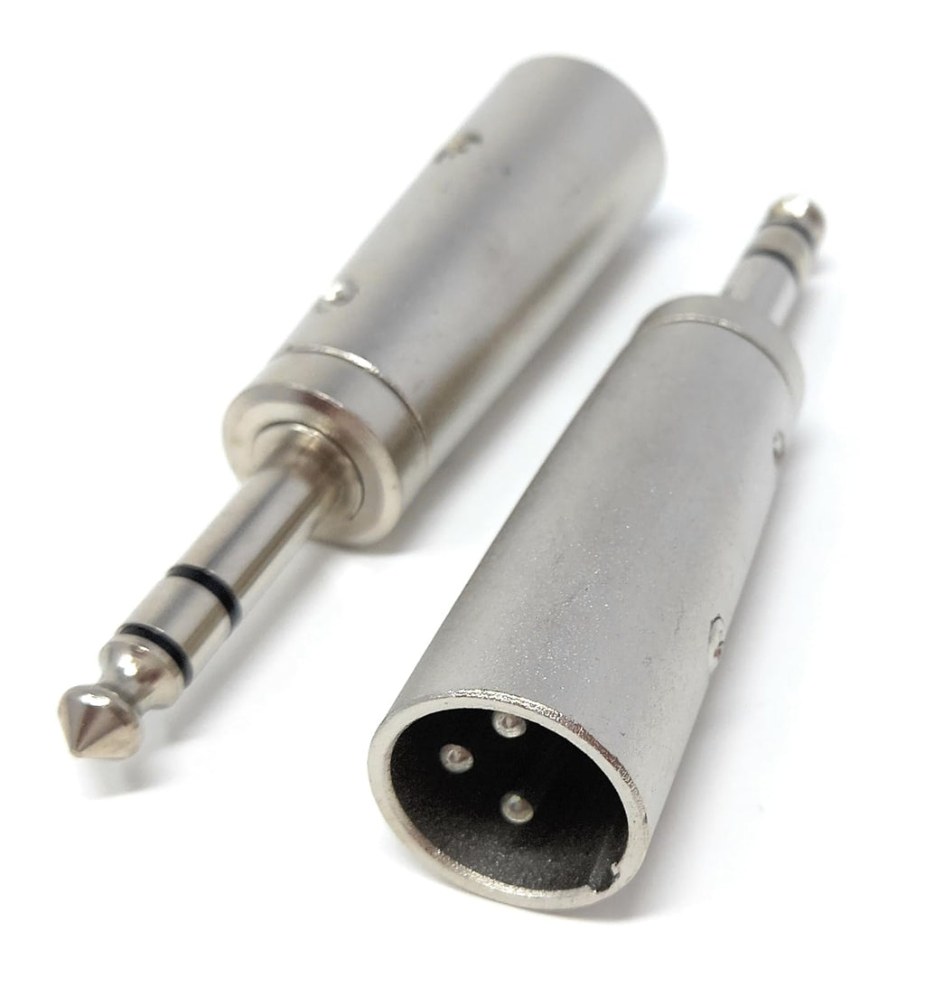 DRUT 6.35mm to XLR, 1/4 TRS to XLR Adapter Male to Male Cable Adaptor