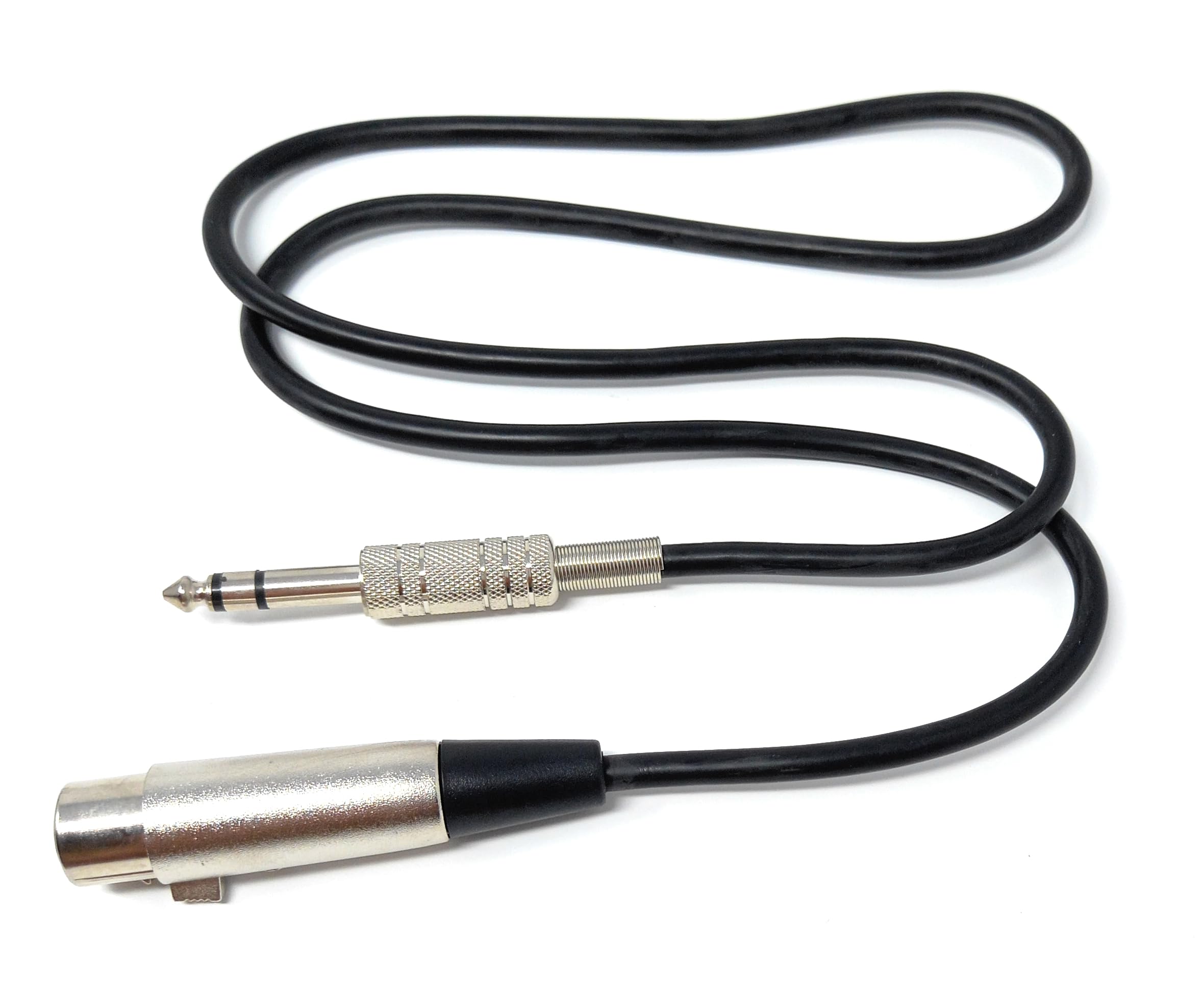 DRUT XLR Female to 6.35mm 1/4'' Stereo Jack TRS Balanced Audio Cable Lead Suitable for Microphone, Speakers, Stages, DJ, Studio