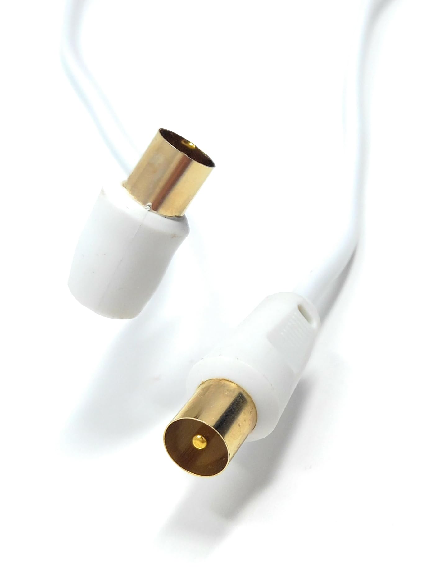 DRUT TV Male to Male Plug Coaxial Cable RG6 Aerial Digital Antenna RF Fly Lead Cable