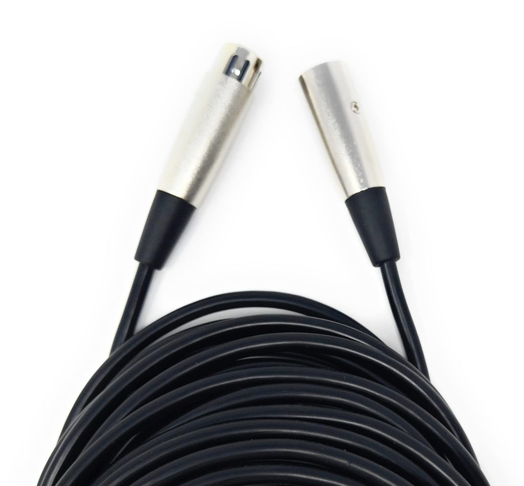 DRUT 3 pin XLR Male Plug To XLR Female Socket, Audio Microphone, Mixer, Speaker Lead Cable