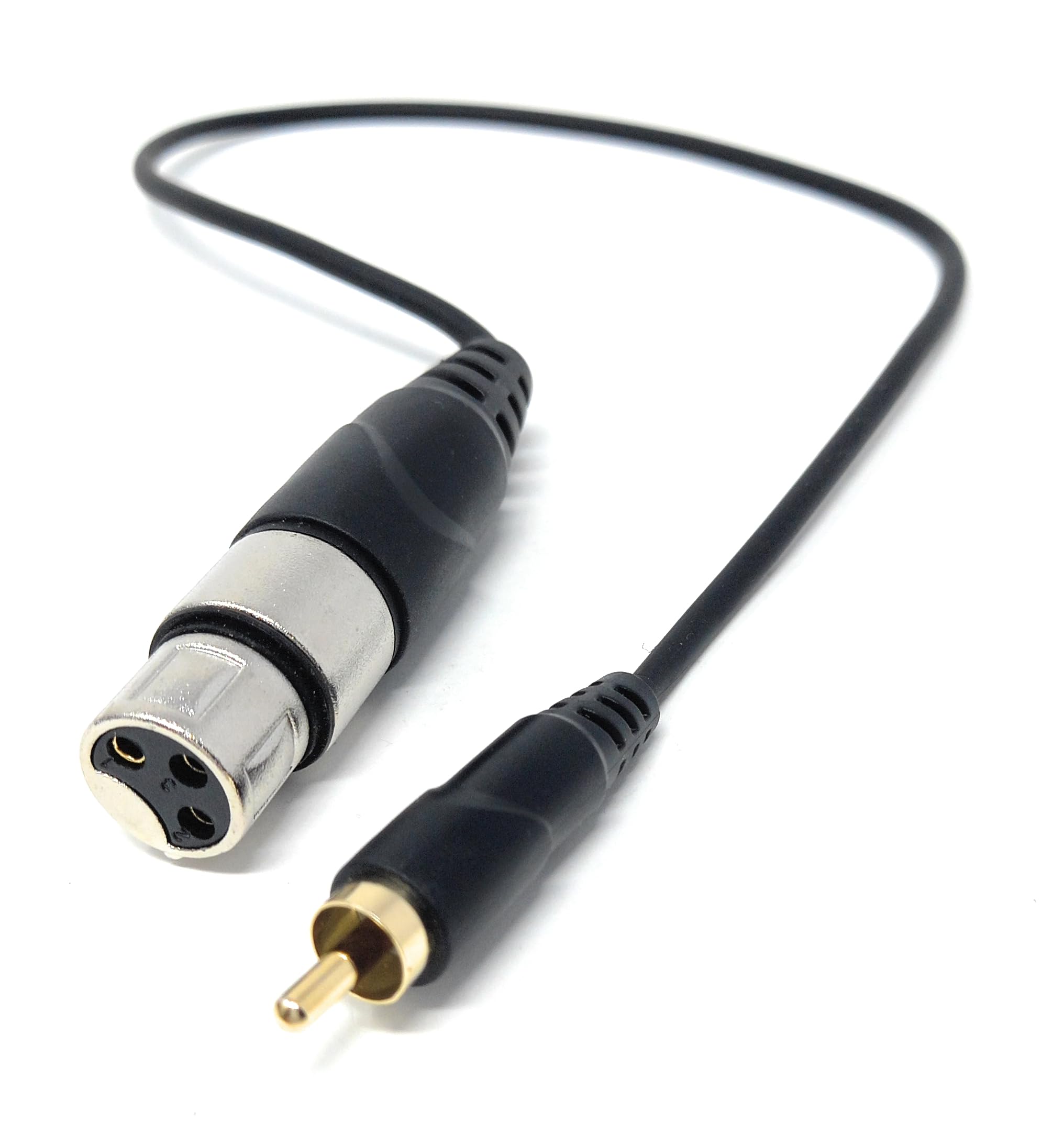 DRUT 3-Pin XLR Female to RCA Phono Audio Cable – Gold-Plated Connector, Soft, flexible PVC Coat, for Microphone, CD Player, Speaker, Mixer & Amplifier
