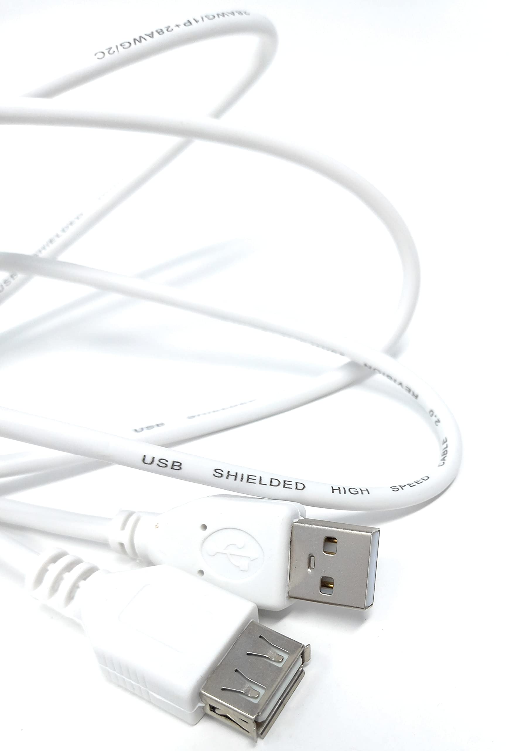 DRUT USB Male to USB Female 2.0 24AWG High Speed EXTENSION Cable A Plug to Socket