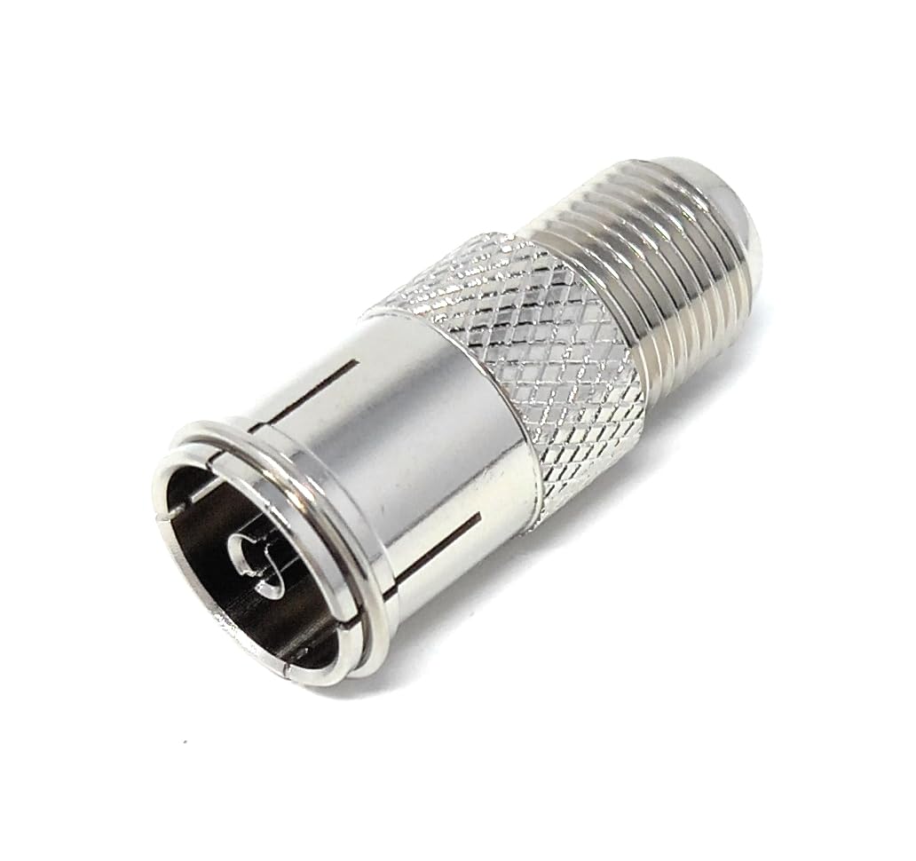 DRUT F Type Connector Socket to TV RF Socket Coax Aerial Antenna Female to Female Cable Adapter