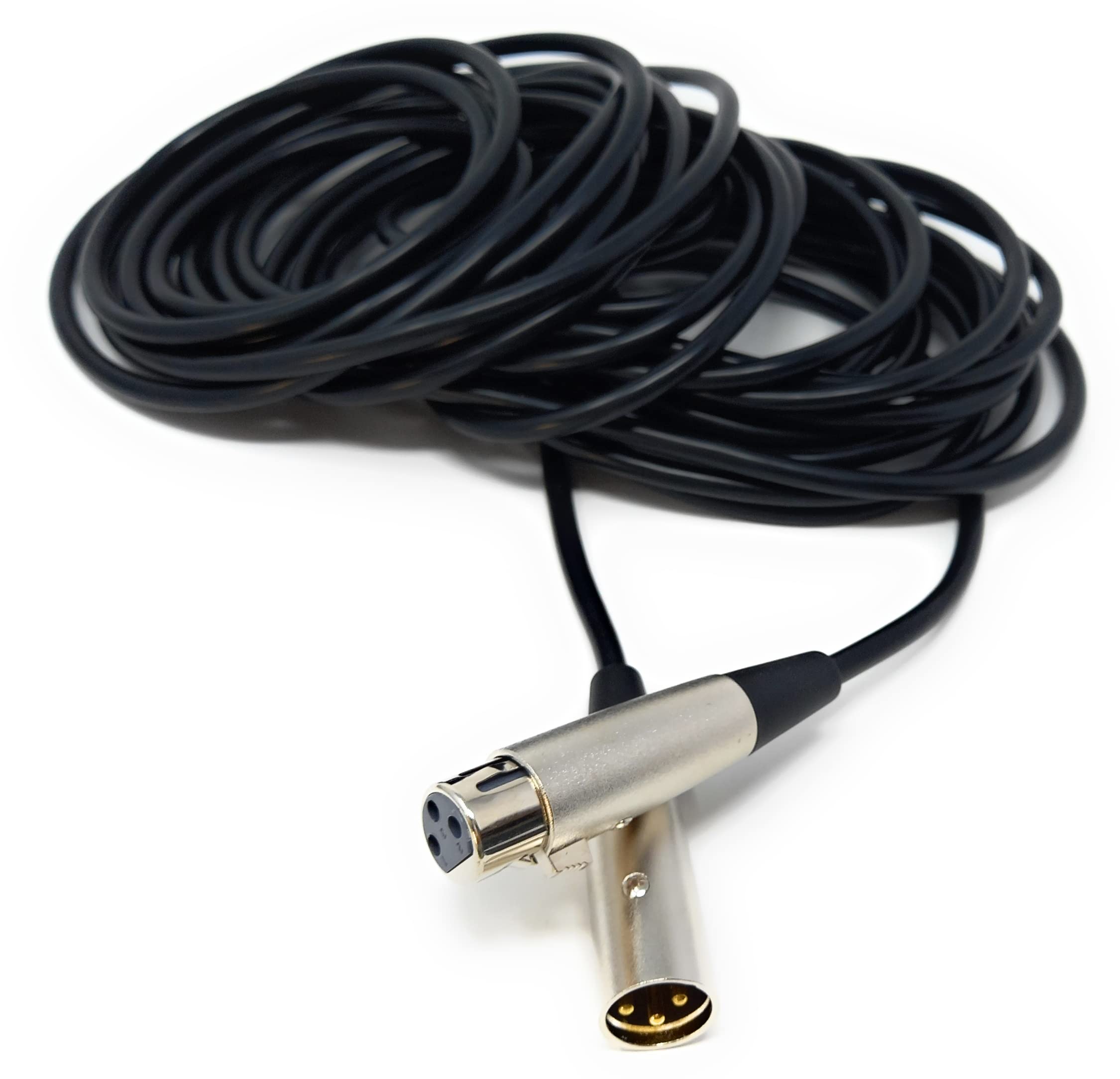 DRUT 3 pin XLR Male Plug To XLR Female Socket, Audio Microphone, Mixer, Speaker Lead Cable