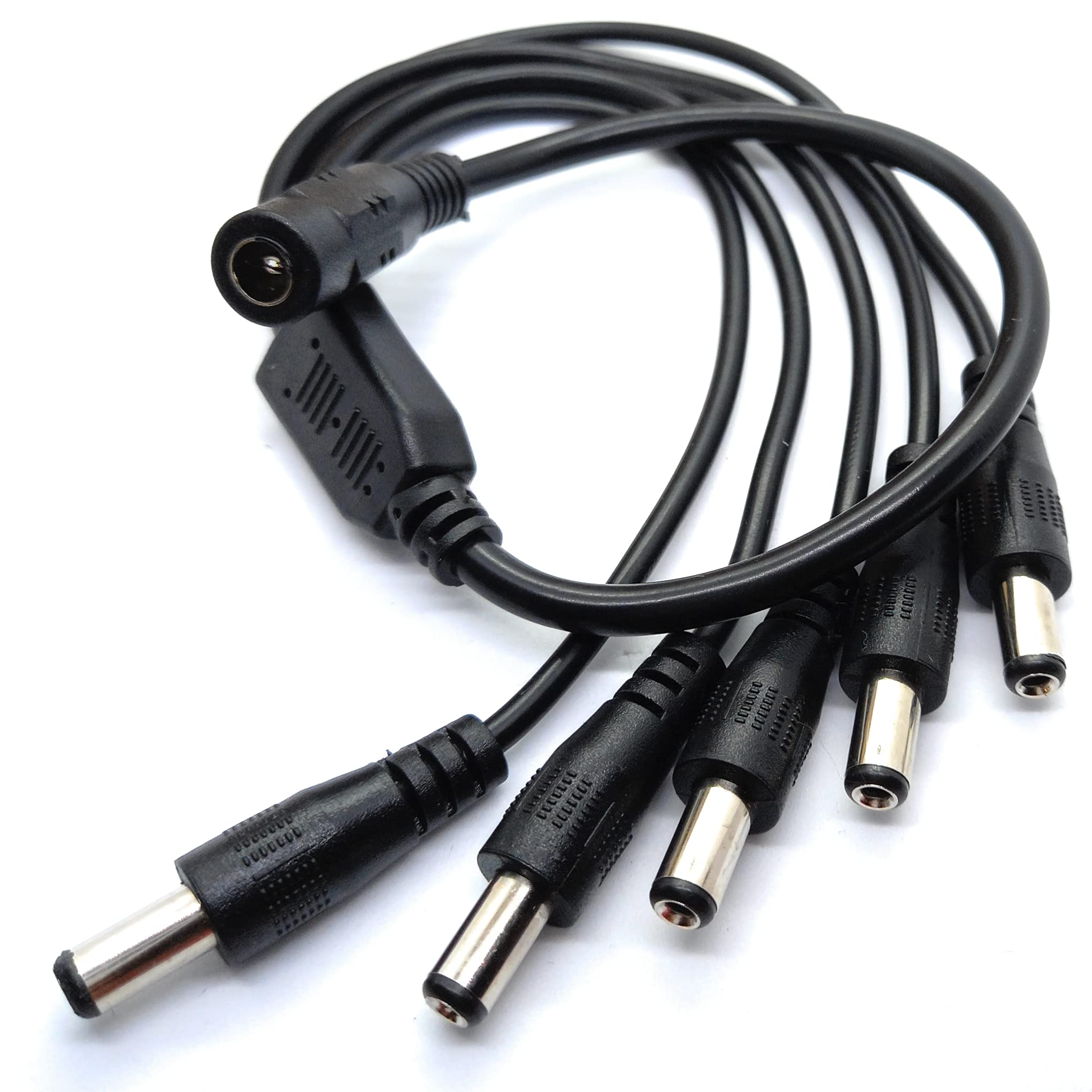 DRUT 5.5mm to 2.1mm DC Power Splitter Lead Adapter 12V PSU to LED, CCTV Camera Cable