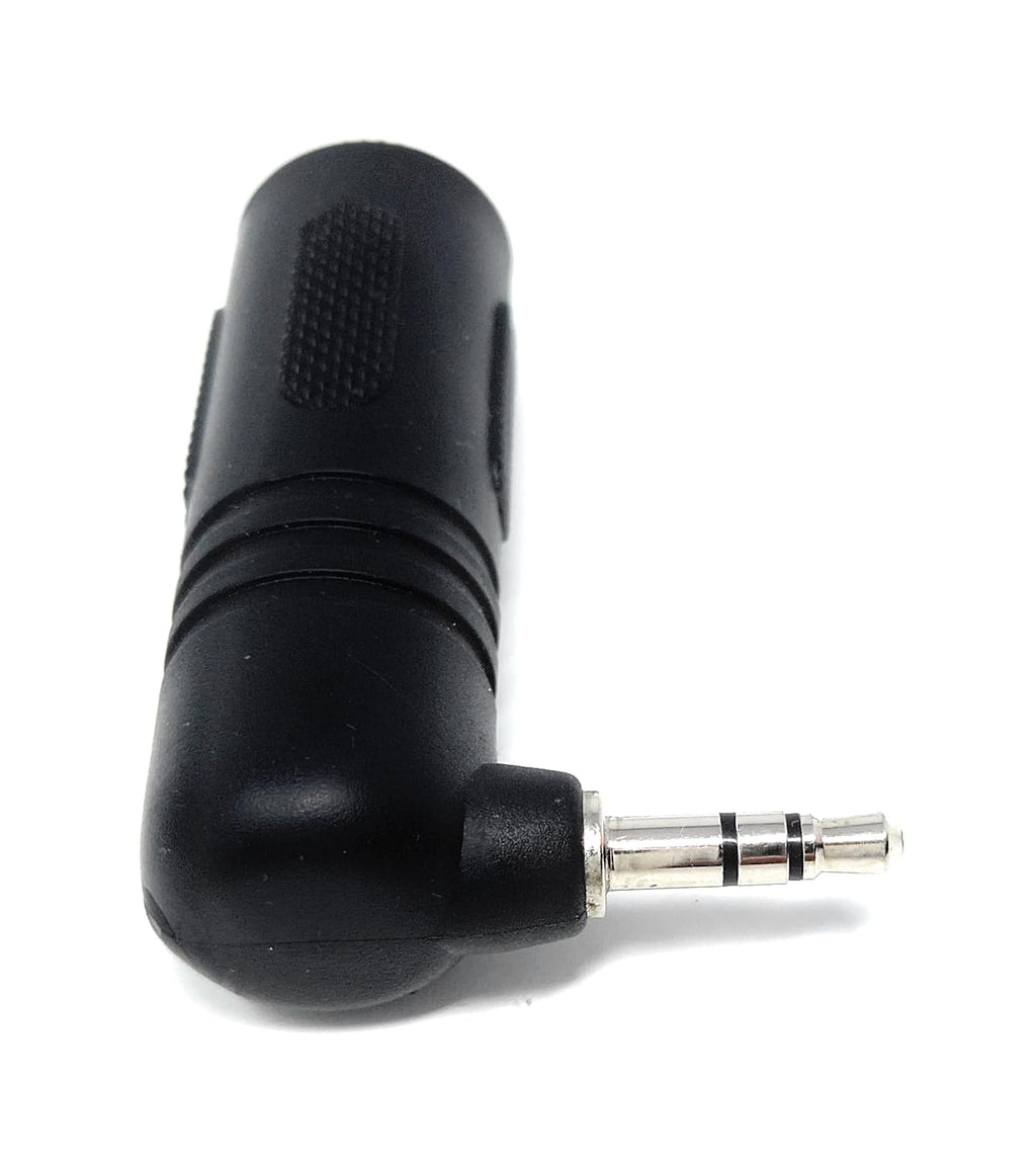 DRUT Right Angled 3.5mm to 6.35mm Jack Socket Stereo Jack Plug Cable AUX Adapter