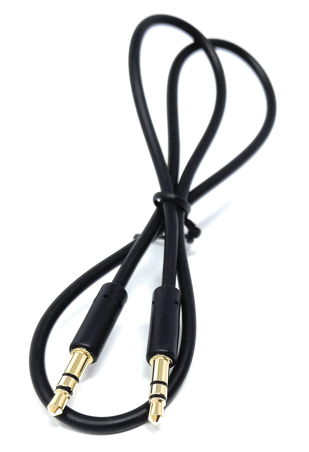 DRUT 3.5mm Stereo Audio Jack Plug to Plug, Male to Male AUX, Slim Flexible Lead Cable