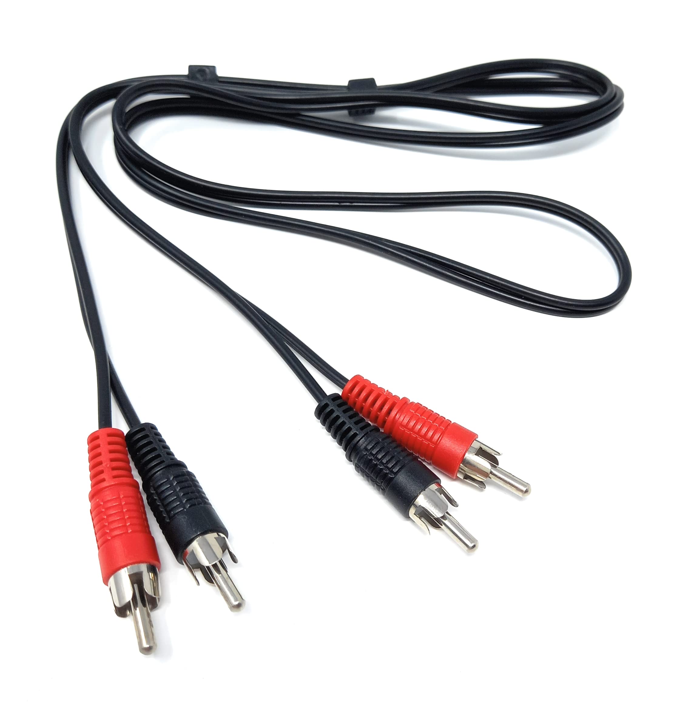 DRUT RCA to RCA Phono Twin Jack to Jack Stereo Audio Cable Lead Cord Compatible With CD/DVD/Amplifier/Hifi/DJ Mixer/Turntable