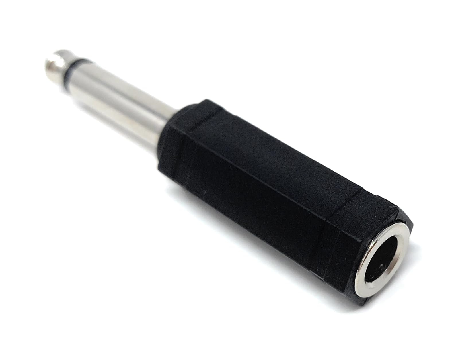 DRUT 6.35mm 1/4 Mono Jack Plug to 6.35mm 1/4 Stereo Socket Cable Converter Adapter