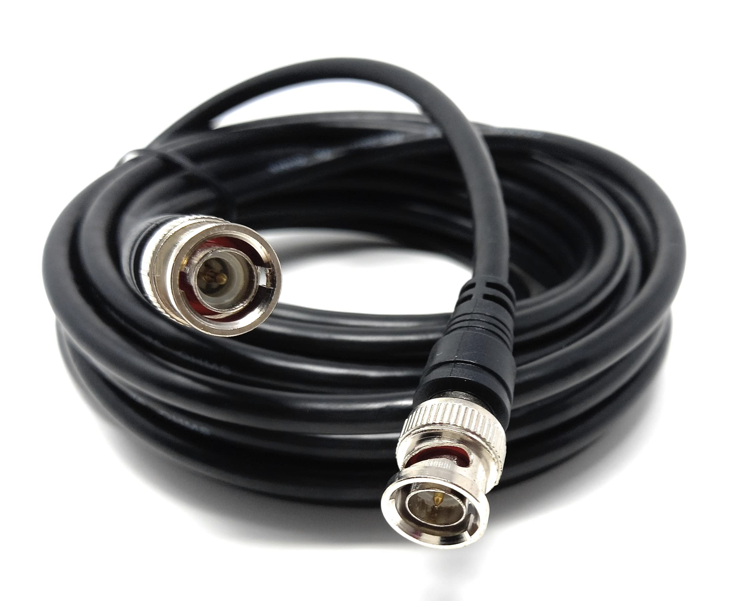 DRUT BNC Male to BNC Male Coax Lead 50 Ohm RG58/58U Coaxial Cable for Analogue and Serial Digital Interface Video Signals and CCTV Camera Equipment