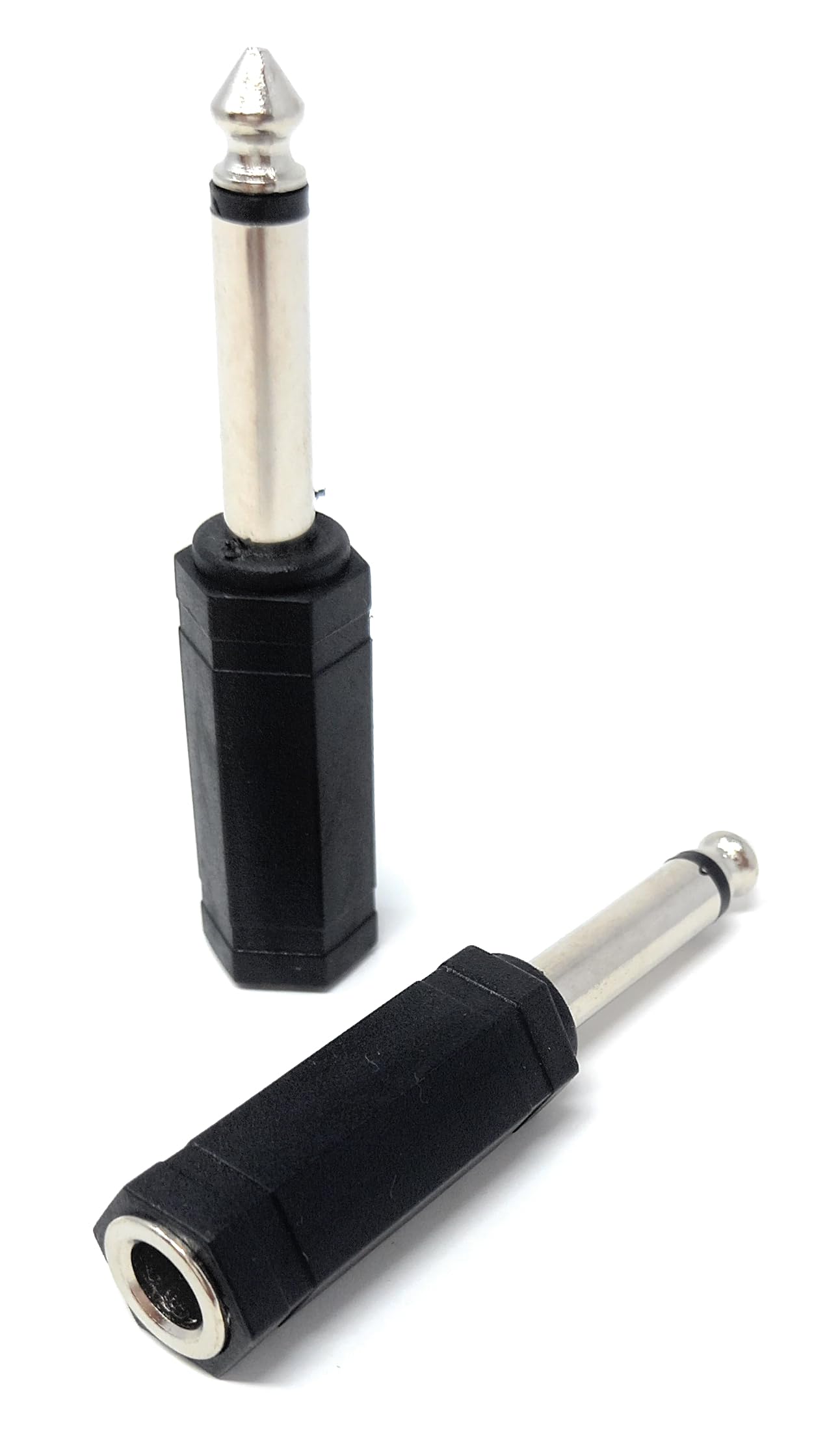 DRUT 6.35mm 1/4 Mono Jack Plug to 6.35mm 1/4 Stereo Socket Cable Converter Adapter