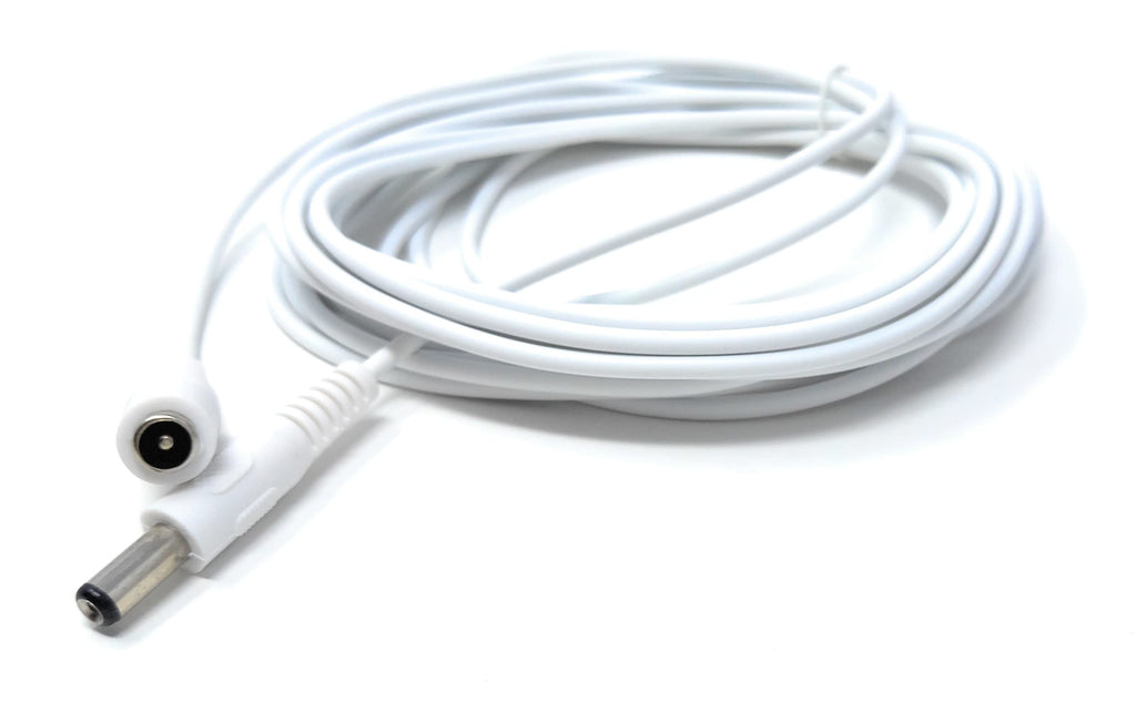 5.5mm x 2.1mm DC Power Plug to Socket, Male to Female CCTV, LED, Modem Router, Music Instruments Extension Lead Cable