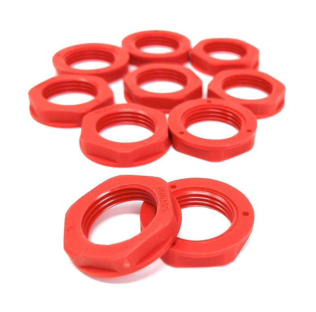 M20 20mm Nylon Locknut (Polyamide), Pack of 10 – Durable, Lightweight Fastening Solution