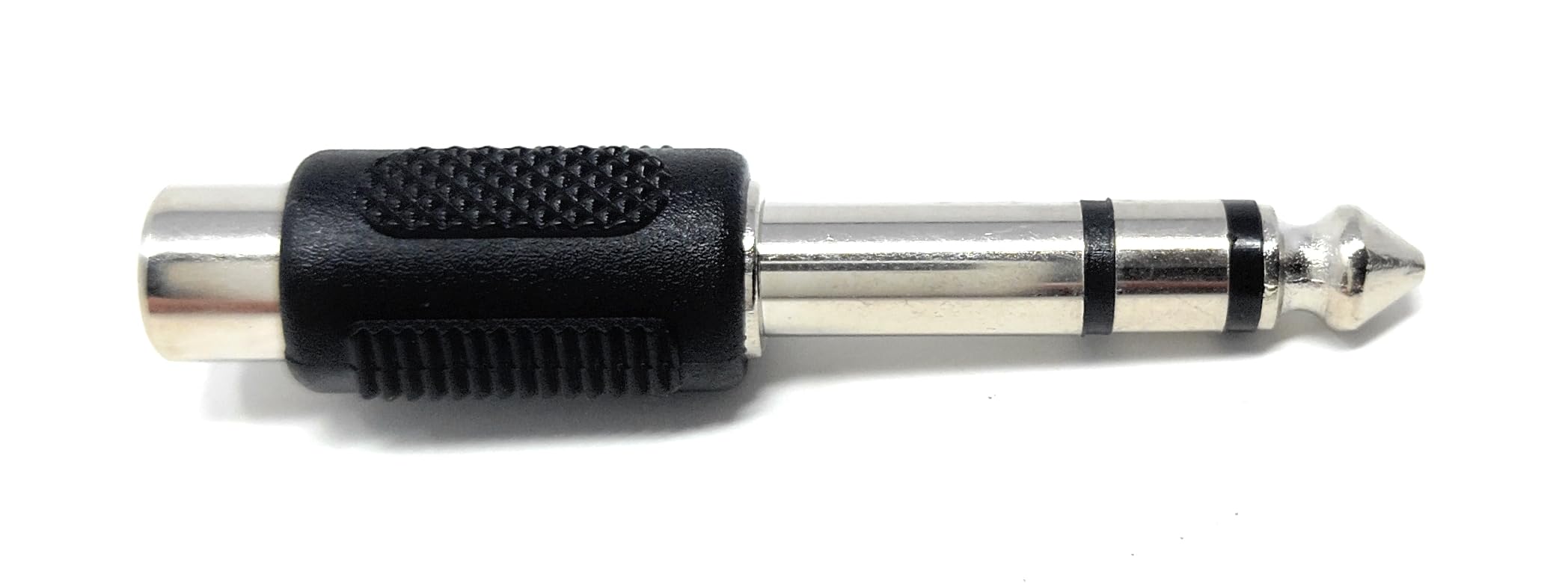 DRUT 6.35mm 1/4 Stereo Jack to RCA Phono Socket Adapter