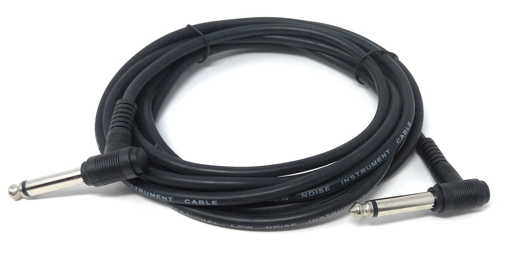 DRUT 6.35mm to 6.35mm Right Angle 90 Degree Jack Audio Mono Guitar Speaker Music Instrument Cable Lead