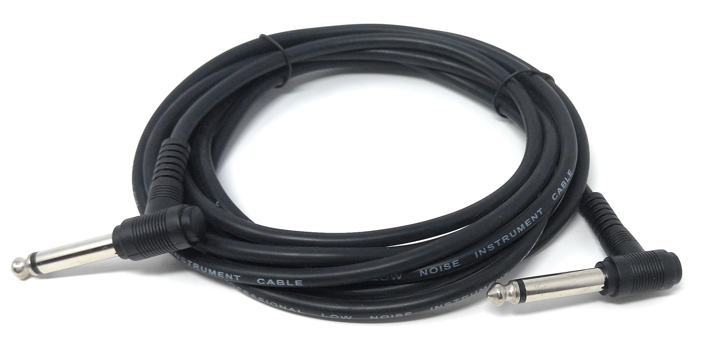 DRUT 6.35mm to 6.35mm Right Angle 90 Degree Jack Audio Mono Guitar Speaker Music Instrument Cable Lead