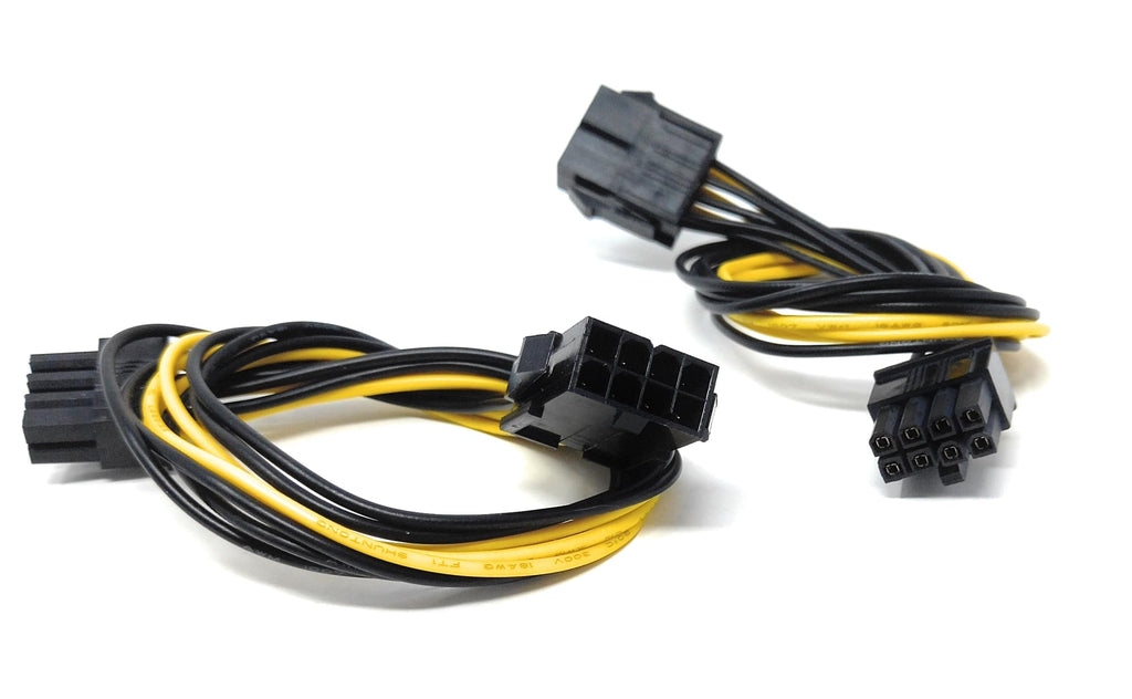 DRUT 30cm 8 PIN Male to 8 PIN Female PCI Express PCIE Power Graphics Card Extension Cable