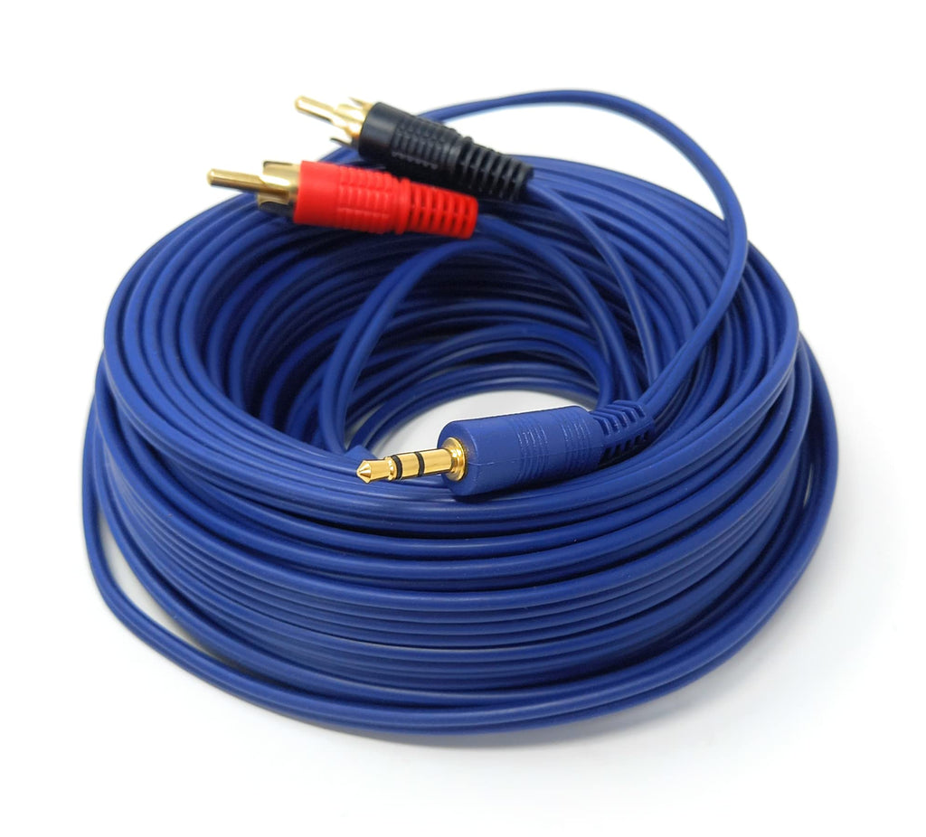 DRUT 3.5mm to Twin RCA Stereo Aux Phono Audio Cable Mini Jack Lead Cord Y Splitter Headphone Cord RCA Y Splitter Adapter
