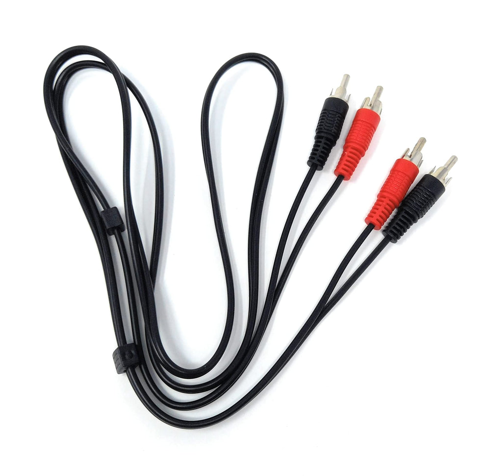 DRUT RCA to RCA Phono Twin Jack to Jack Stereo Audio Cable Lead Cord Compatible With CD/DVD/Amplifier/Hifi/DJ Mixer/Turntable
