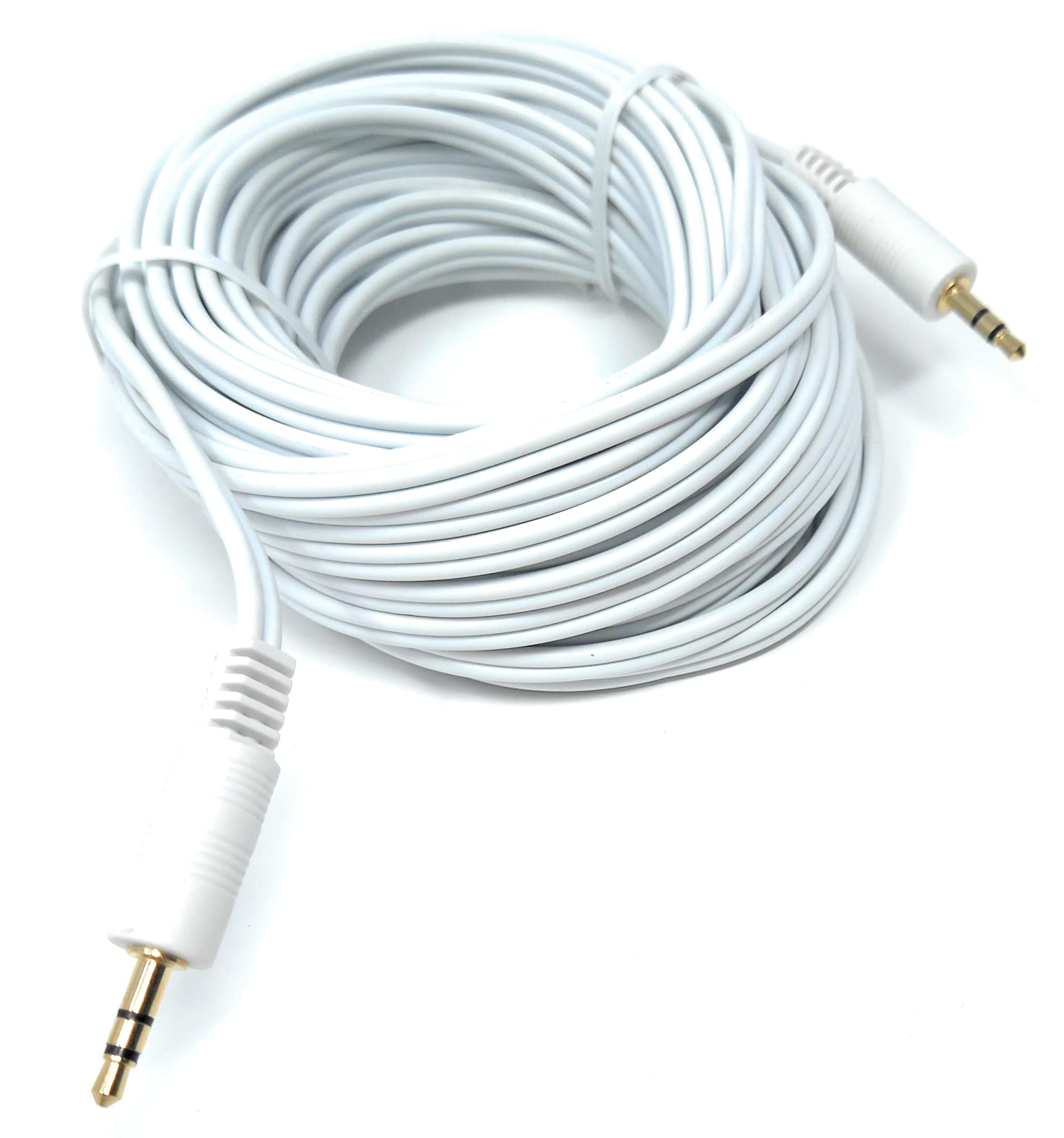DRUT 3.5mm to 3.5mm Stereo Audio AUX Cable Gold Connectors, Small 3 pin Jack to Jack Speaker Lead