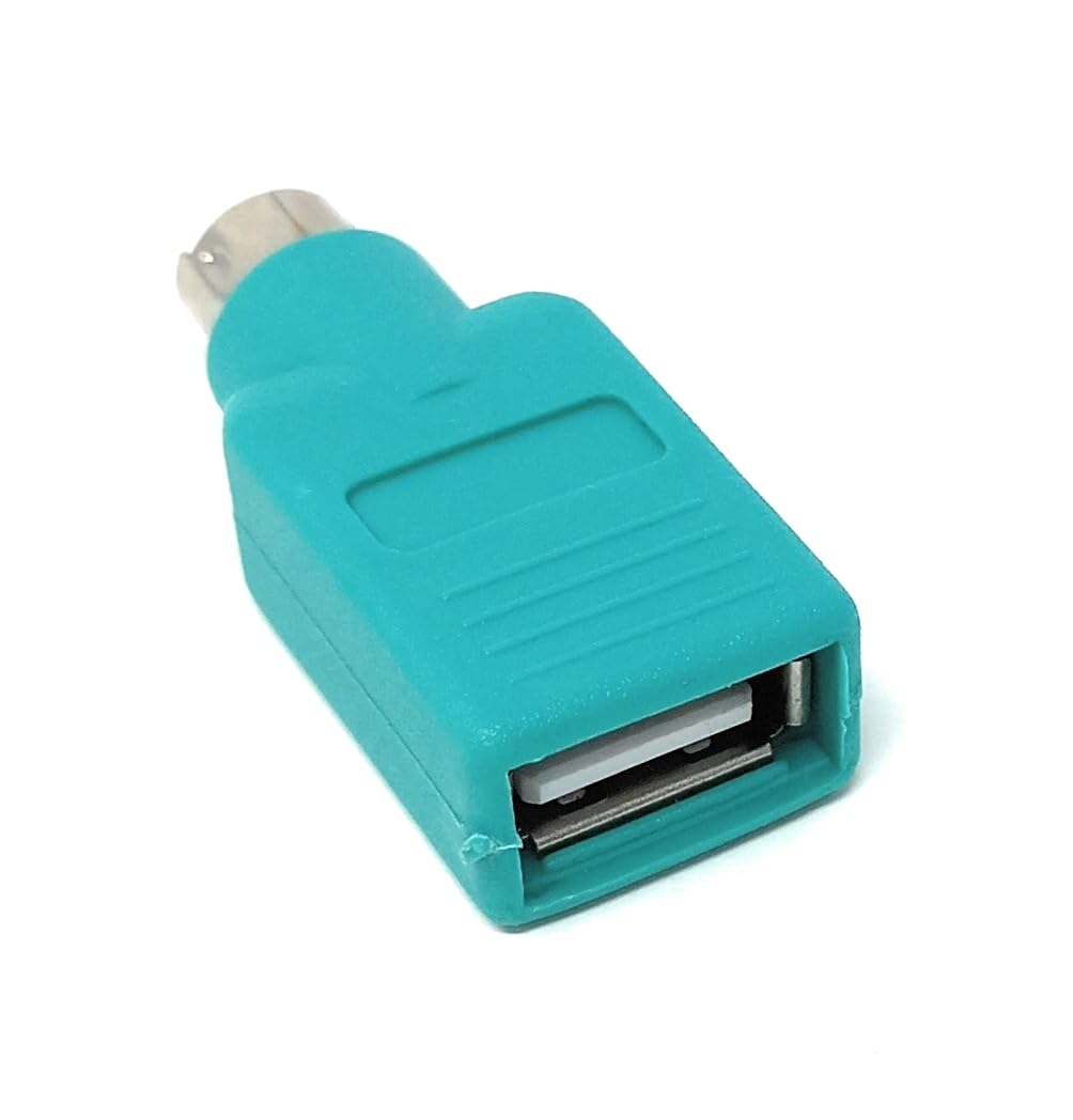 DRUT USB A Jack to Mini DIN 6 Pin male Adapter (USB to PS/2)