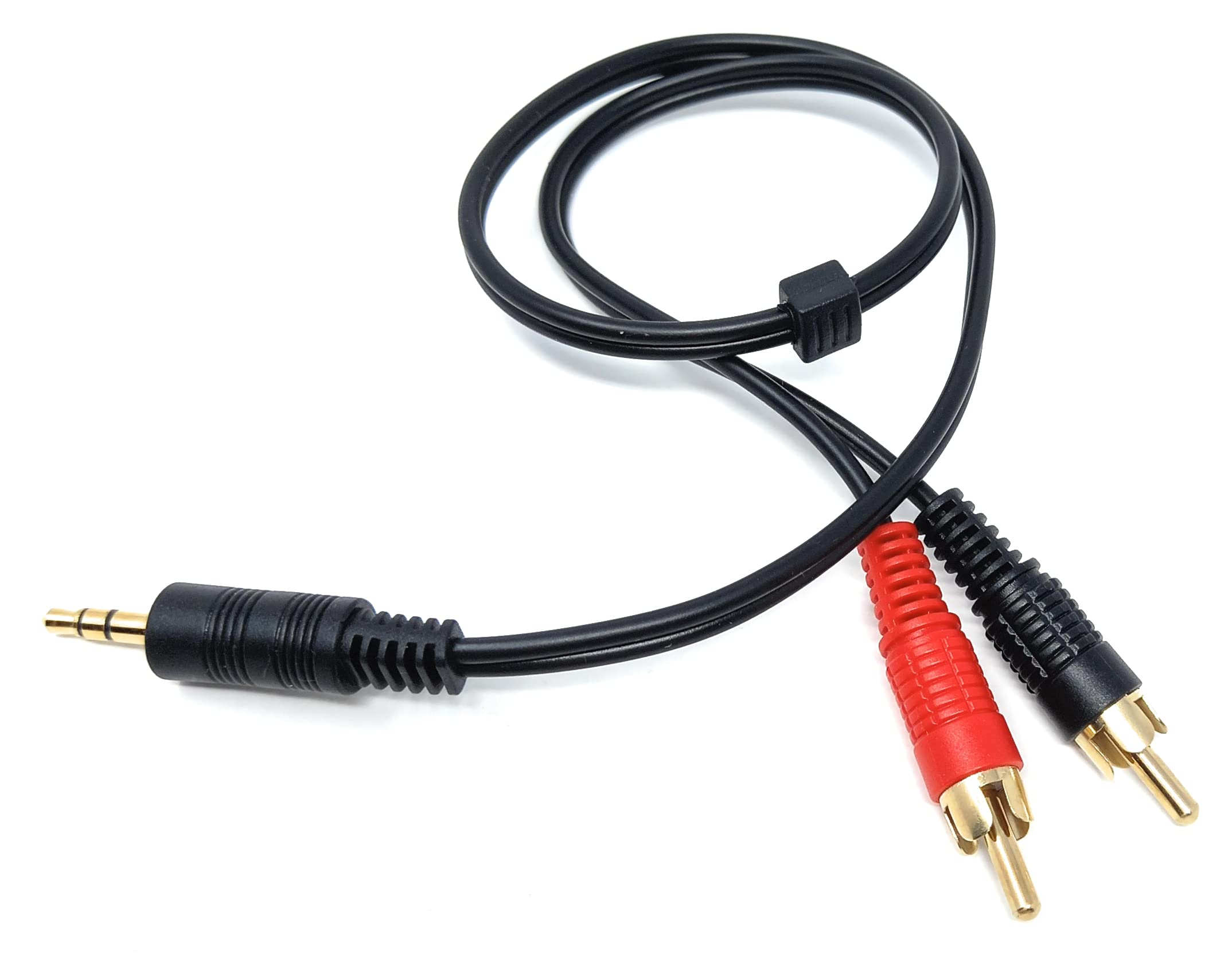 DRUT 3.5mm to Twin RCA Stereo Aux Phono Audio Cable Mini Jack Lead Cord Y Splitter Headphone Cord RCA Y Splitter Adapter