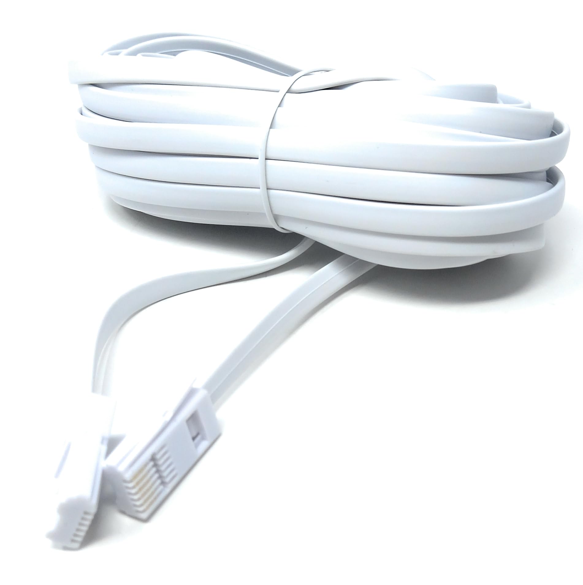 DRUT BT to BT 6 Wire (631A) Male to Male Plug Telephone Flat Cable Lead