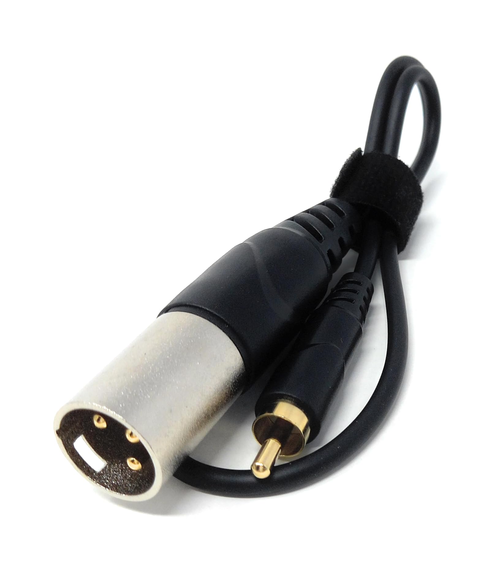 DRUT 3-Pin Male XLR to RCA Phono Single Plug Cable for HiFi Audio, Music Instruments, Mixer, Microphone Lead, Cable, Gold Plated