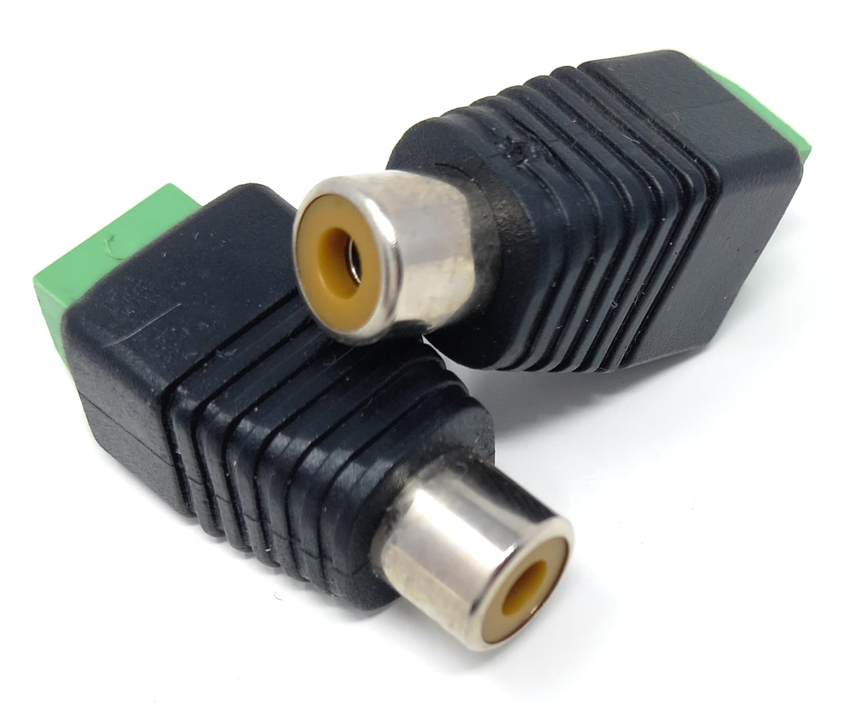 DRUT RCA Female Plug TO Screw Terminal Video AV Balun Adapter