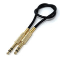 DRUT 6.35mm Male to 6.35mm Male Stereo Audio Cable, 1/4" TRS Connectors For Professional Music Instruments & Home Audio