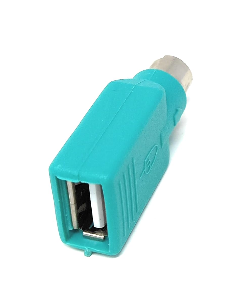 DRUT USB A Jack to Mini DIN 6 Pin male Adapter (USB to PS/2)