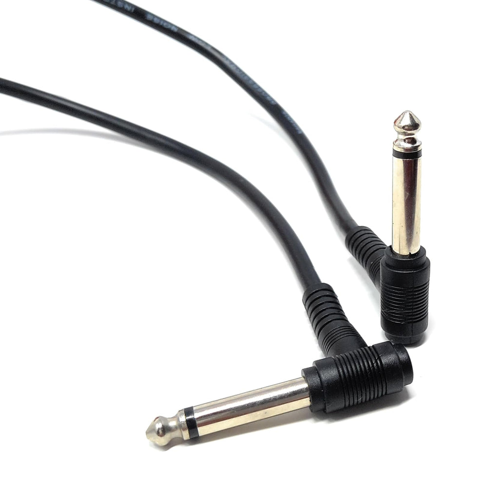 DRUT 6.35mm 1/4" TS Mono Jack to Jack Plug Lead for Guitar, Amplifiers, Music Instruments, Speakers, Microphone Cable