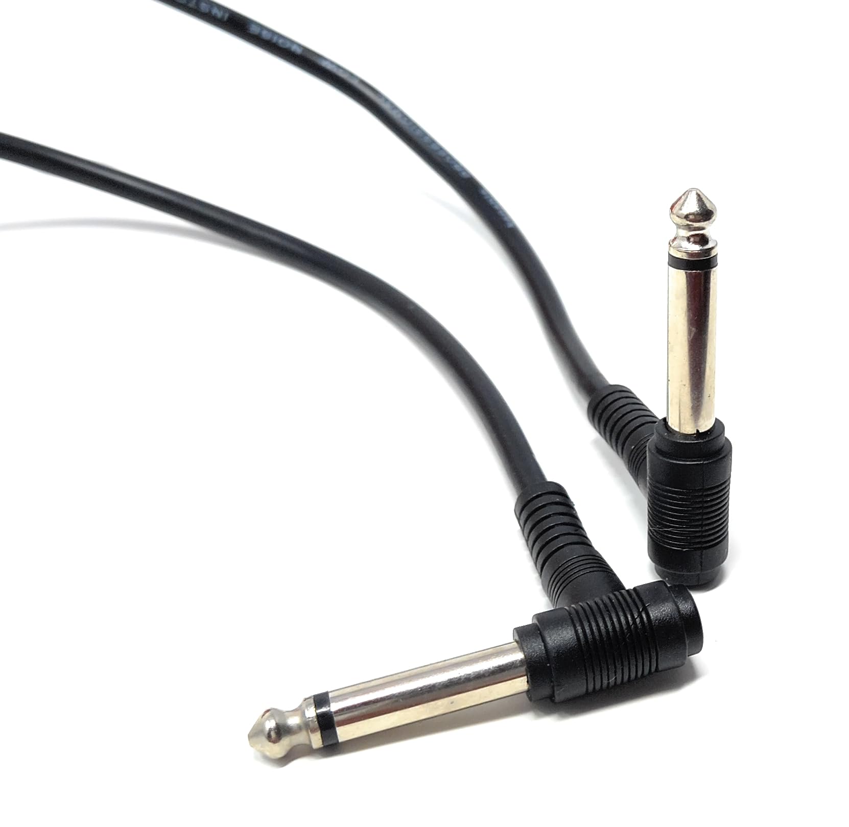 DRUT 6.35mm 1/4" TS Mono Jack to Jack Plug Lead for Guitar, Amplifiers, Music Instruments, Speakers, Microphone Cable