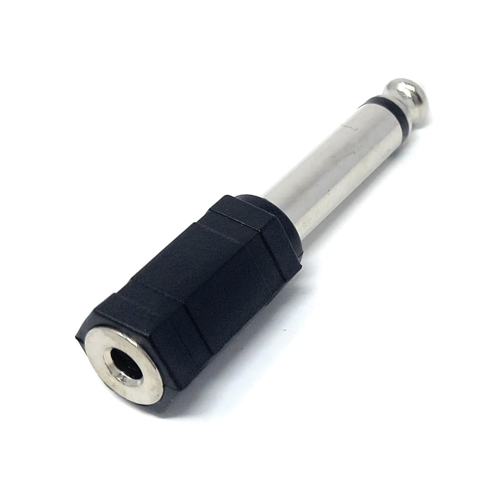 DRUT 6.35mm Mono 1/4'' Jack to 3.5mm Stereo 1/8'' Socket Audio Adapter