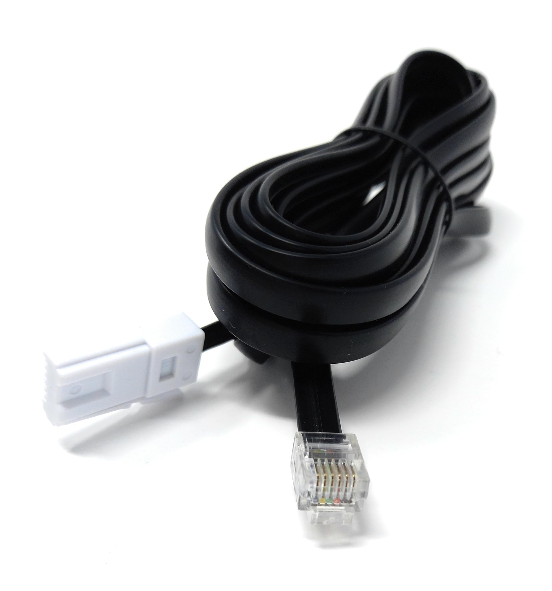 DRUT BT 631A Plug to RJ12 6P6C Plug Lead, 6 Wire Telephone Line Cord, Broadband Modem Router Cable