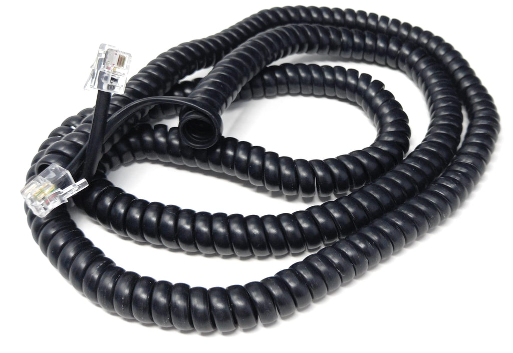 DRUT Coiled RJ10 RJ9 RJ22 4P4C 4 PIN Telephone Handset Curly Lead Cable