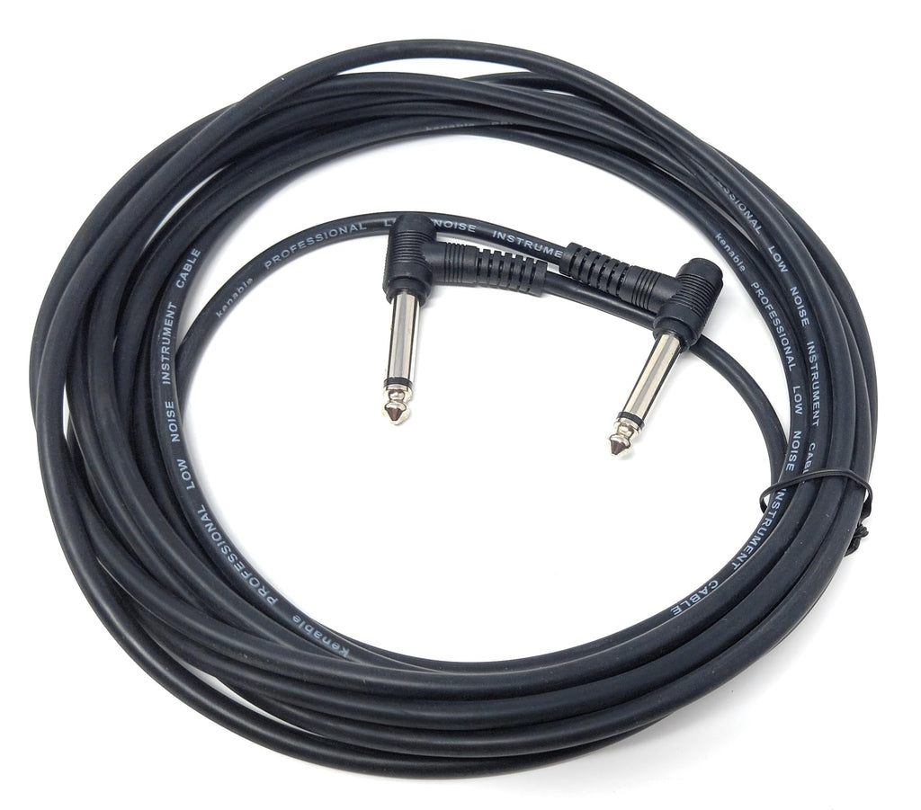 DRUT 6.35mm to 6.35mm Right Angle 90 Degree Jack Audio Mono Guitar Speaker Music Instrument Cable Lead